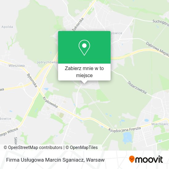 Mapa Firma Usługowa Marcin Sganiacz