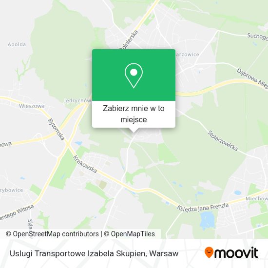 Mapa Uslugi Transportowe Izabela Skupien