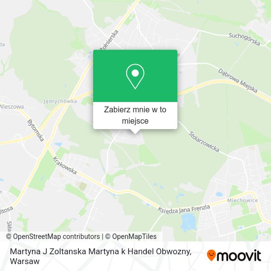 Mapa Martyna J Zoltanska Martyna k Handel Obwozny