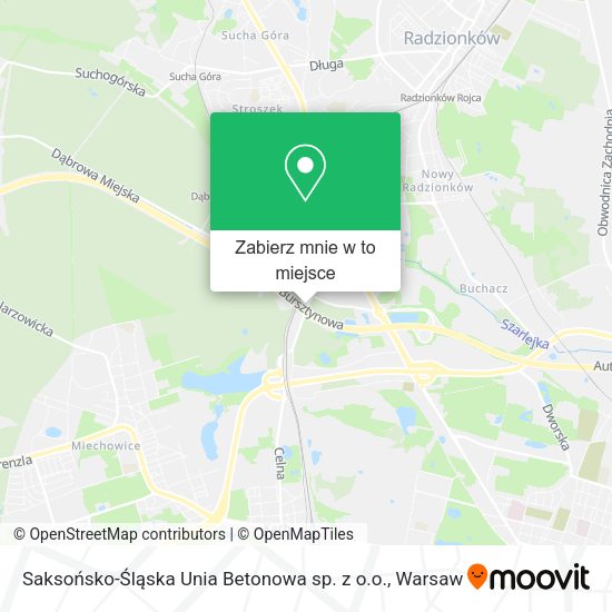 Mapa Saksońsko-Śląska Unia Betonowa sp. z o.o.