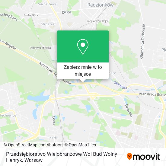 Mapa Przedsiębiorstwo Wielobranżowe Wol Bud Wolny Henryk