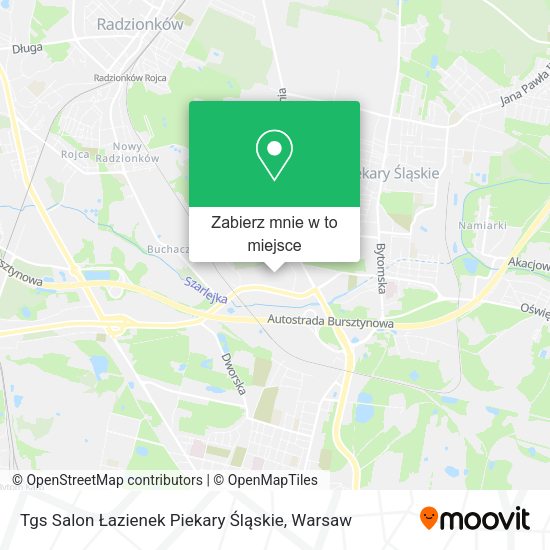 Mapa Tgs Salon Łazienek Piekary Śląskie