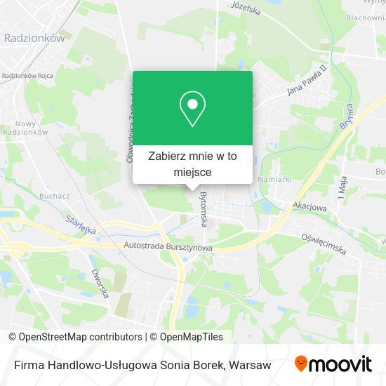 Mapa Firma Handlowo-Usługowa Sonia Borek