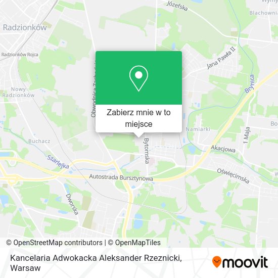 Mapa Kancelaria Adwokacka Aleksander Rzeznicki