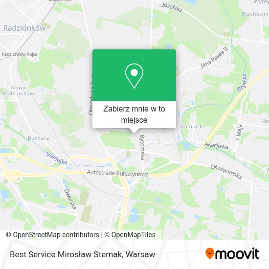 Mapa Best Service Mirosław Sternak