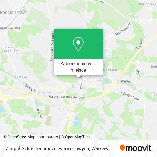 Mapa Zespół Szkół Techniczno-Zawodowych