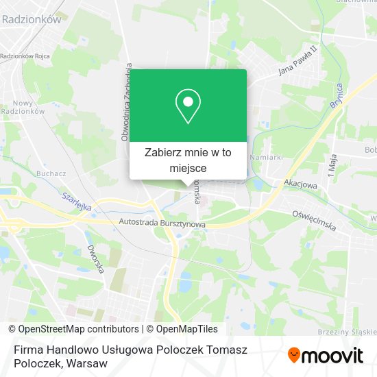 Mapa Firma Handlowo Usługowa Poloczek Tomasz Poloczek