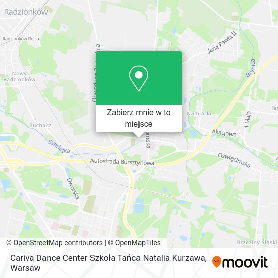 Mapa Cariva Dance Center Szkoła Tańca Natalia Kurzawa