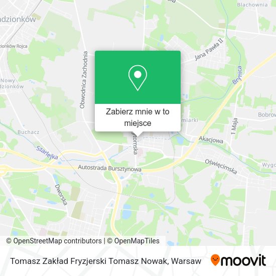 Mapa Tomasz Zakład Fryzjerski Tomasz Nowak