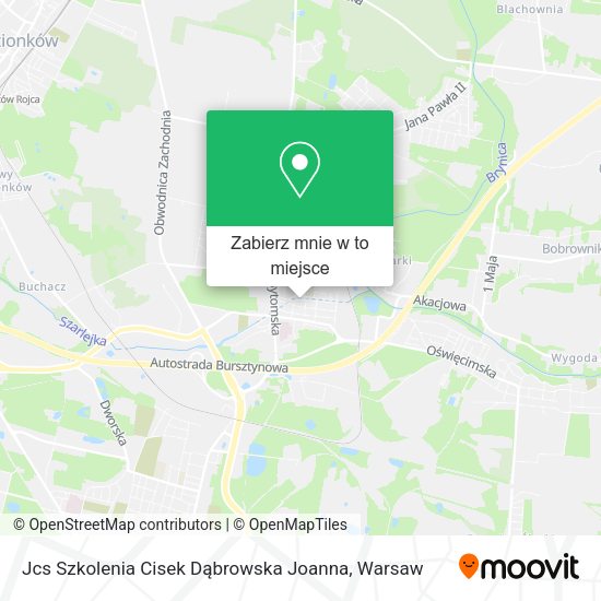 Mapa Jcs Szkolenia Cisek Dąbrowska Joanna