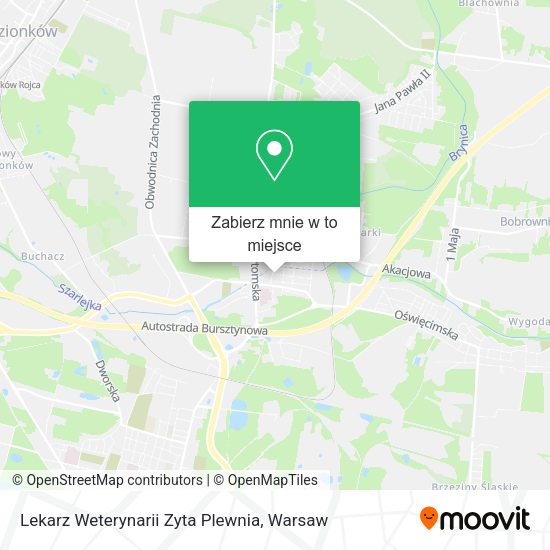 Mapa Lekarz Weterynarii Zyta Plewnia