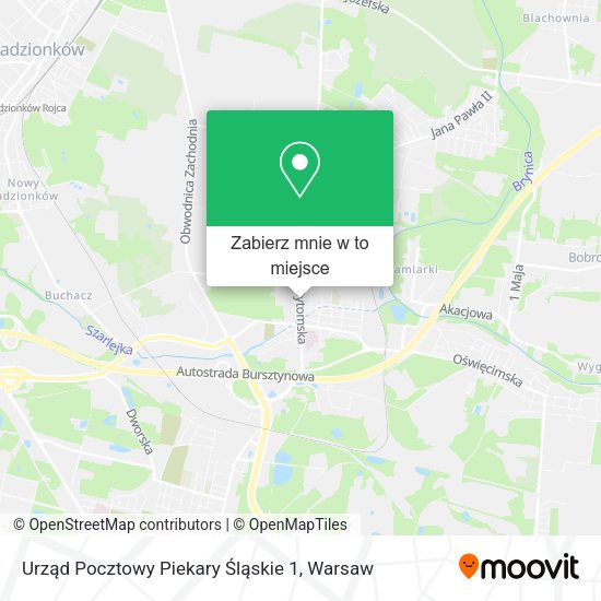 Mapa Urząd Pocztowy Piekary Śląskie 1