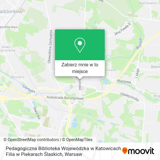 Mapa Pedagogiczna Biblioteka Wojewódzka w Katowicach Filia w Piekarach Ślaskich