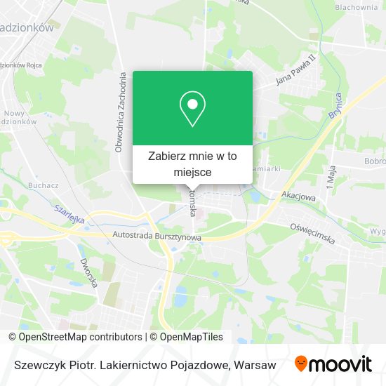 Mapa Szewczyk Piotr. Lakiernictwo Pojazdowe