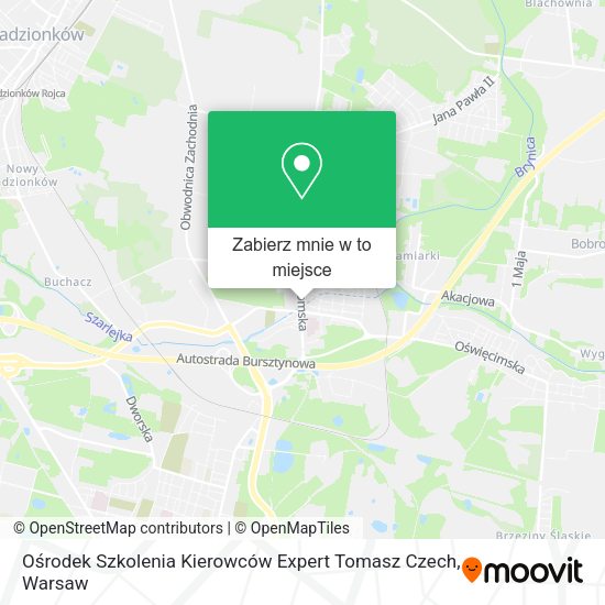 Mapa Ośrodek Szkolenia Kierowców Expert Tomasz Czech