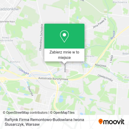 Mapa Raftynk Firma Remontowo-Budowlana Iwona Ślusarczyk