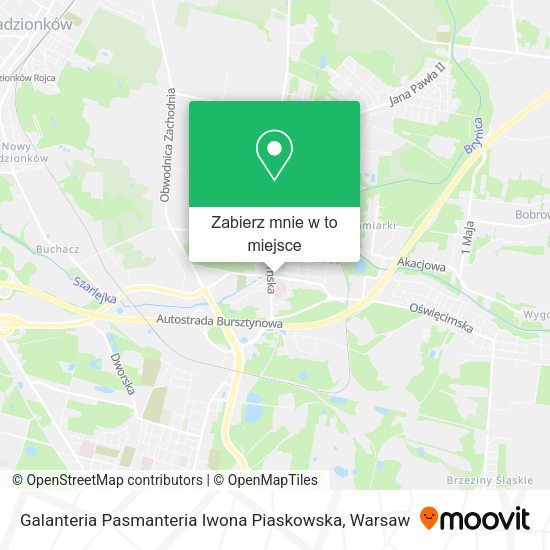 Mapa Galanteria Pasmanteria Iwona Piaskowska