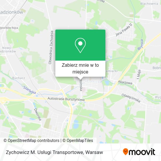 Mapa Zychowicz M. Usługi Transportowe