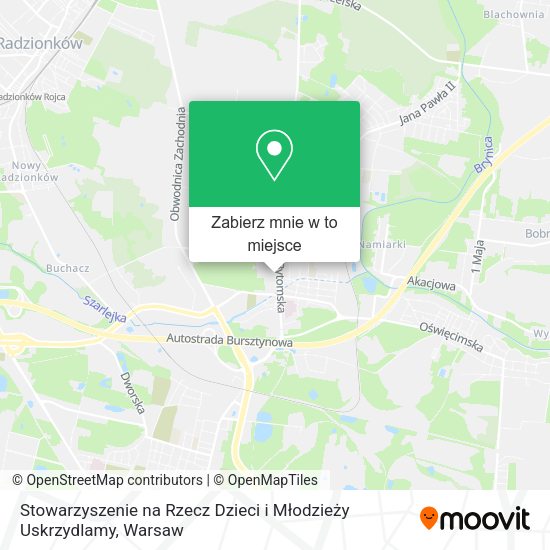 Mapa Stowarzyszenie na Rzecz Dzieci i Młodzieży Uskrzydlamy