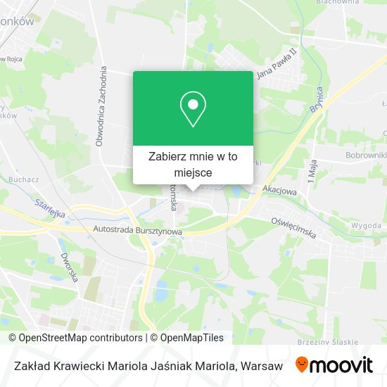 Mapa Zakład Krawiecki Mariola Jaśniak Mariola