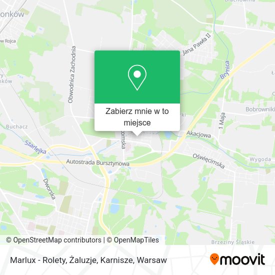 Mapa Marlux - Rolety, Żaluzje, Karnisze