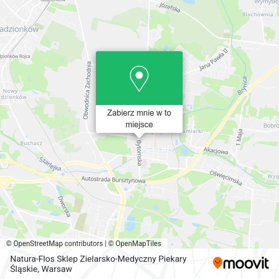 Mapa Natura-Flos Sklep Zielarsko-Medyczny Piekary Śląskie