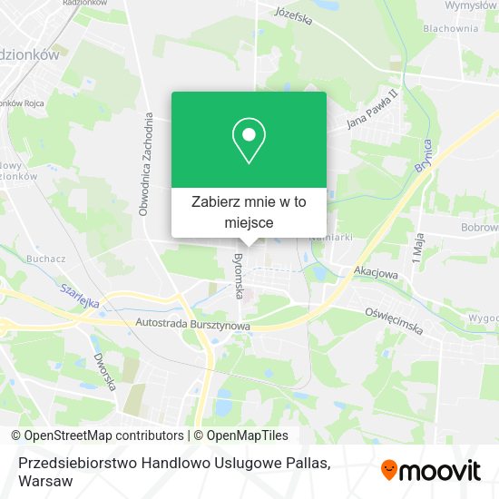 Mapa Przedsiebiorstwo Handlowo Uslugowe Pallas