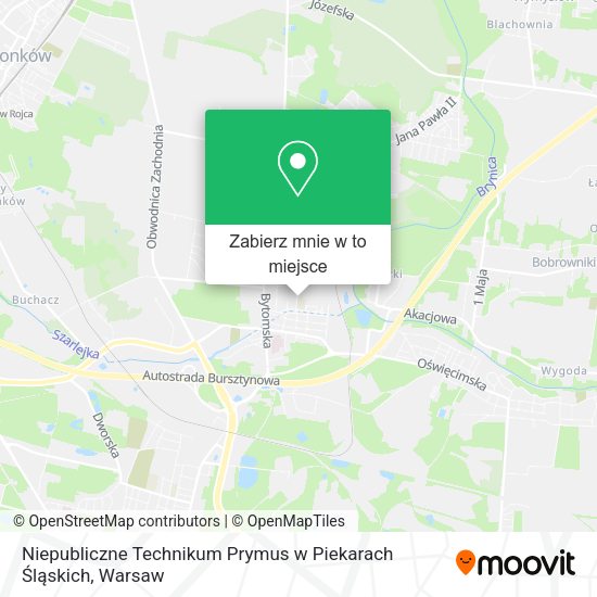 Mapa Niepubliczne Technikum Prymus w Piekarach Śląskich