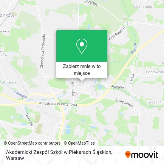 Mapa Akademicki Zespół Szkół w Piekarach Śląskich