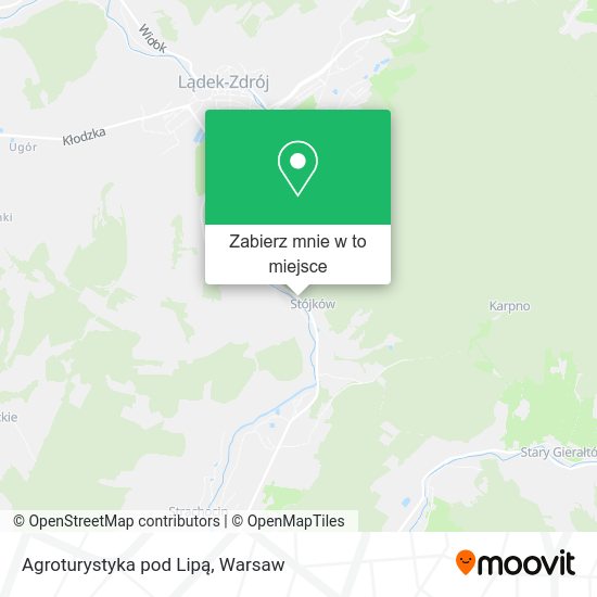 Mapa Agroturystyka pod Lipą