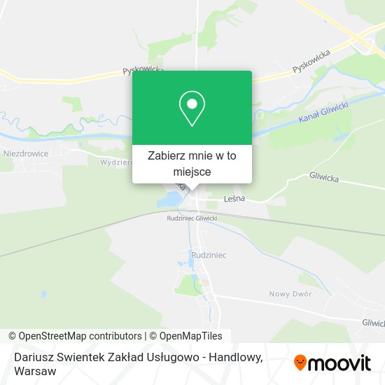 Mapa Dariusz Swientek Zakład Usługowo - Handlowy