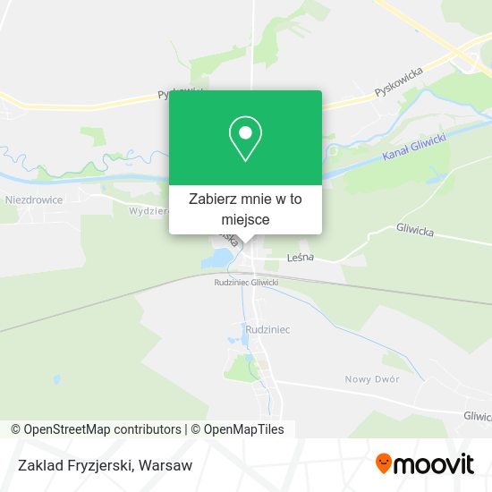 Mapa Zaklad Fryzjerski