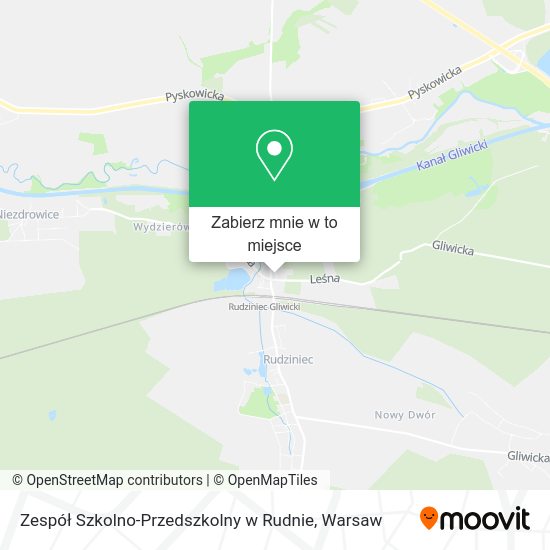 Mapa Zespół Szkolno-Przedszkolny w Rudnie