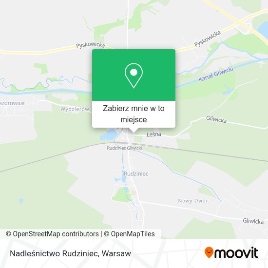 Mapa Nadleśnictwo Rudziniec