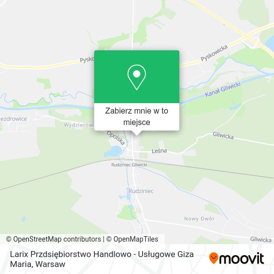 Mapa Larix Przdsiębiorstwo Handlowo - Usługowe Giza Maria