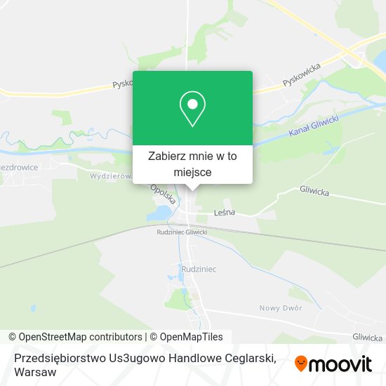 Mapa Przedsiębiorstwo Us3ugowo Handlowe Ceglarski