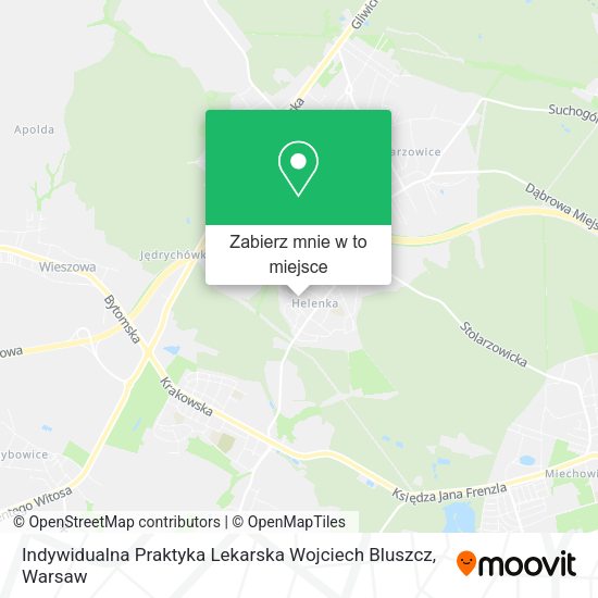 Mapa Indywidualna Praktyka Lekarska Wojciech Bluszcz