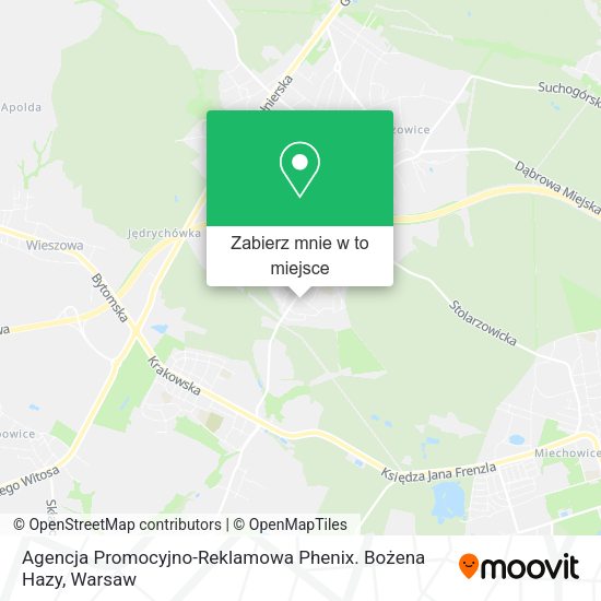 Mapa Agencja Promocyjno-Reklamowa Phenix. Bożena Hazy