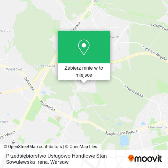 Mapa Przedsiębiorstwo Usługowo Handlowe Stan Sowulewska Irena