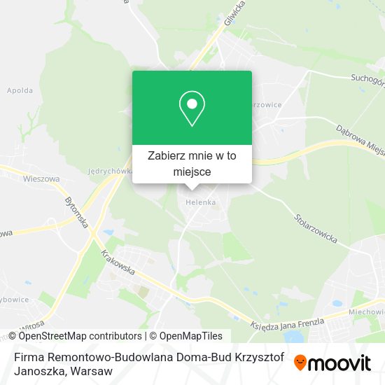 Mapa Firma Remontowo-Budowlana Doma-Bud Krzysztof Janoszka