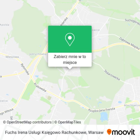 Mapa Fuchs Irena Usługi Księgowo Rachunkowe