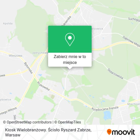 Mapa Kiosk Wielobranżowy. Ścisło Ryszard Zabrze