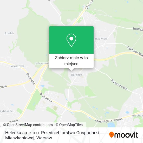 Mapa Helenka sp. z o.o. Przedsiębiorstwo Gospodarki Mieszkaniowej