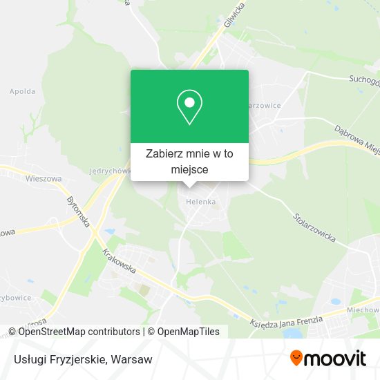 Mapa Usługi Fryzjerskie