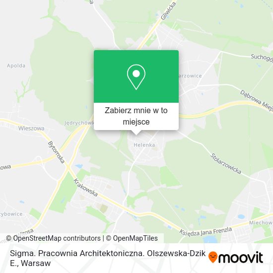 Mapa Sigma. Pracownia Architektoniczna. Olszewska-Dzik E.