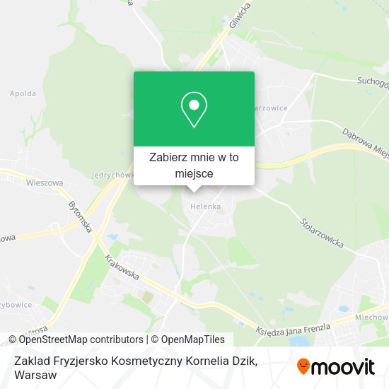 Mapa Zaklad Fryzjersko Kosmetyczny Kornelia Dzik