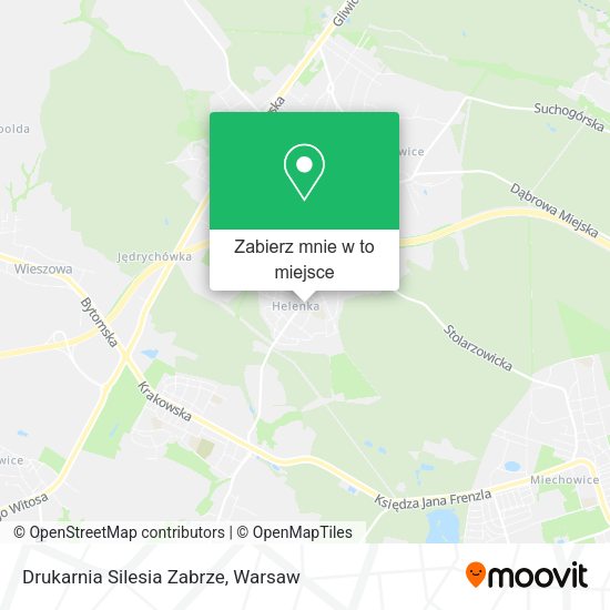 Mapa Drukarnia Silesia Zabrze