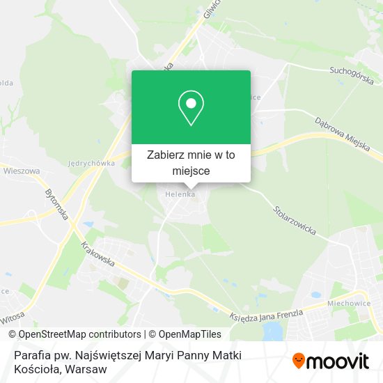 Mapa Parafia pw. Najświętszej Maryi Panny Matki Kościoła