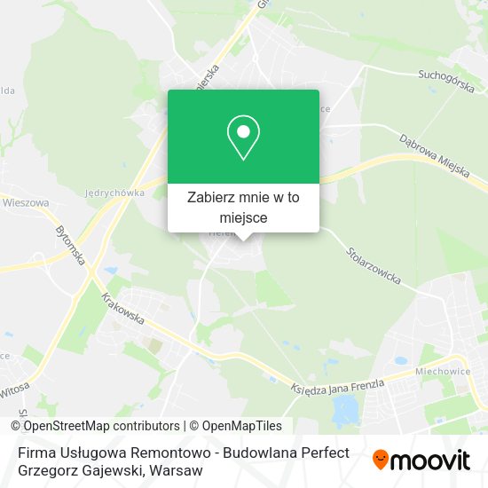 Mapa Firma Usługowa Remontowo - Budowlana Perfect Grzegorz Gajewski