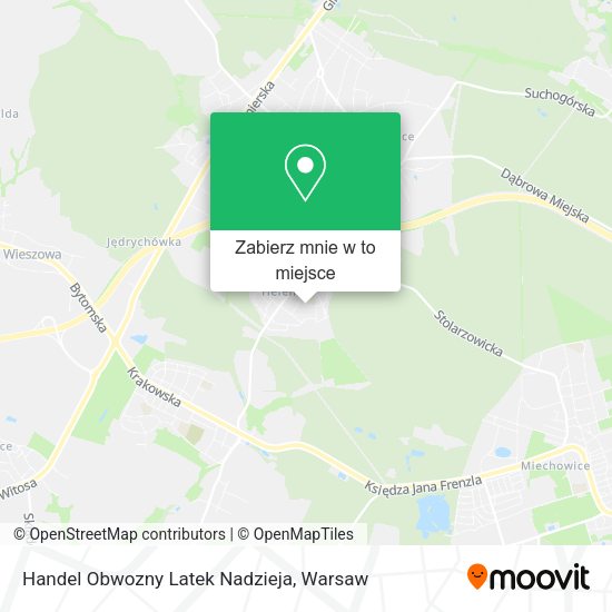 Mapa Handel Obwozny Latek Nadzieja